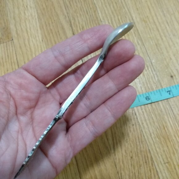 Vintage Pewter Bear Spoon Realistic Figural Signed Boma - Picture 11 of 12